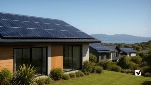 House with solar panels